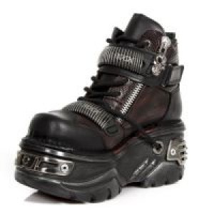  M.1065-C1 ITALI NEGRO BOX ROJO METAL GRABADO DIAMANTE TURBO -  4
