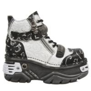 M.1065-S5 VINTAGE FLOWER POLAR NEGRO, VINTAGE FLOWER BLANCO New Rock M.1065-S5 -  