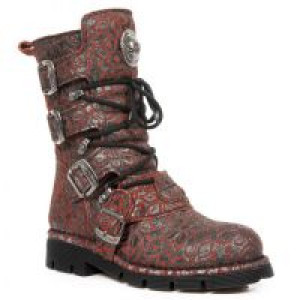  M.1473-C31 FLORAL BOX PLANE-ROJO REVESS ROJO PLANING NEGRO -  2