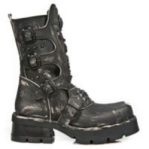  M.1619MTL-S1 VINTAGE RASPADO NEGRO, PLANING NEGRO M3 OXIDO New Rock M.1619MTL-S1 -  