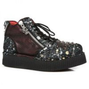  M.CRP002-C2 FLORAL PAINT NEGRO BOX ROJO-METAL GRABADO DIAMAN New Rock M.CRP002-C2 -  