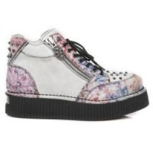  M.CRP002-C7 FLORAL CRACK OLEO CRACK BLANCO NEO CREEPERS NEGR -  2