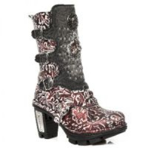  M.NEOTR045-C2 VINTAGE FLOWER POLAR ROJO DENIN NEGRO ROTO NEO -  2