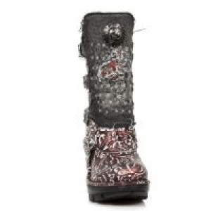  M.NEOTR045-C2 VINTAGE FLOWER POLAR ROJO DENIN NEGRO ROTO NEO -  3