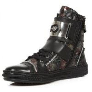  M.PS028-C3 RAW NEGRO ITALI NEGRO VINTAGE-2 FLOWER ROJO PISA -  4