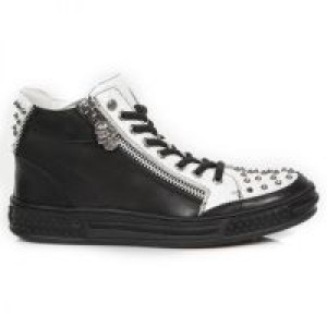 M.PS029-C1 RAW NEGRO VINTAGE FLOWER BLANCO PLATA PISA NEGRO -  1