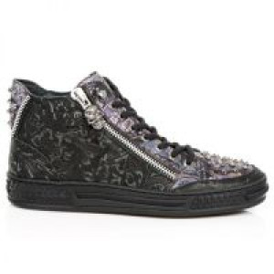  M.PS029-C3 VINTAGE FLOWER NEGRO FLOWER LILA PISA NEGRO -  1