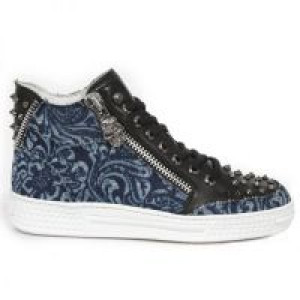  M.PS039-C23 VINTAGE FLOWER DENIM AZUL RAW NEGRO PISA BLANCO -  2