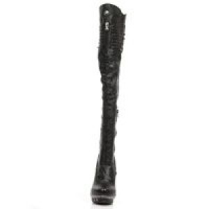  M.PUNK080-C4 RAW NEGRO NAPA PU ELASTICA VINTAGE FLOWER NEGRO -  3