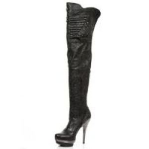  M.PUNK080-C4 RAW NEGRO NAPA PU ELASTICA VINTAGE FLOWER NEGRO -  4