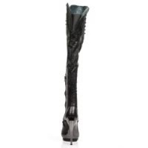  M.PUNK080-C4 RAW NEGRO NAPA PU ELASTICA VINTAGE FLOWER NEGRO -  5