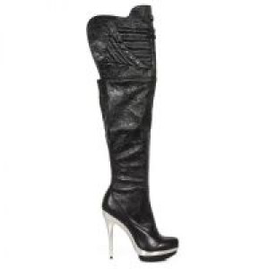  M.PUNK080-S1 NAPA NEGRO, NAPA PU ELASTICA VINTAGE FLOWER NEG New Rock M.PUNK080-S1 -  
