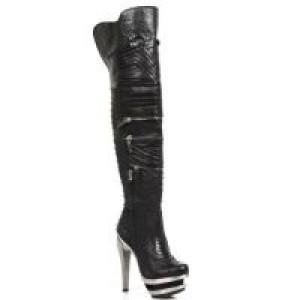  M.ROCK225-C5 NOMADA NEGRO NAPA RASGADA NEG ROCK ACERO LISO -  2