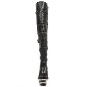  M.ROCK225-C5 NOMADA NEGRO NAPA RASGADA NEG ROCK ACERO LISO -  3