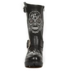    M.TR047-S1 RAW NEGRO, BORDADOS GRIS, TRAIL NEGRO TACON ACERO New Rock M.TR047-S1 -  