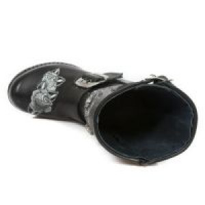    M.TR047-S1 RAW NEGRO, BORDADOS GRIS, TRAIL NEGRO TACON ACERO New Rock M.TR047-S1 -  