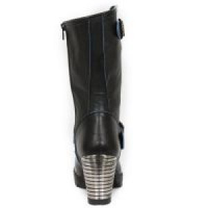  M.TR047-S2 RAW NEGRO, BORDADOS AZUL, TRAIL NEGRO TACON ACERO -  5