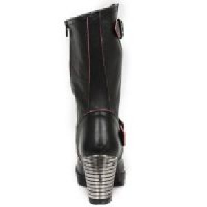  M.TR047-S3 RAW NEGRO, BORDADOS ROJOS, TRAIL NEGRO TACON ACER -  5