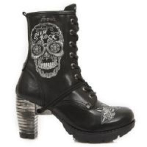  M.TR048-S1 RAW NEGRO, BORDADOS GRIS, TRAIL NEGRO TACON ACERO New Rock M.TR048-S1 -  