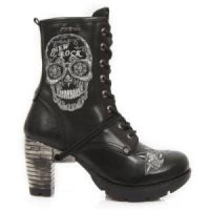  M.TR048-S1 RAW NEGRO, BORDADOS GRIS, TRAIL NEGRO TACON ACERO -  1
