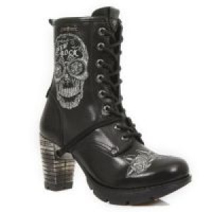  M.TR048-S1 RAW NEGRO, BORDADOS GRIS, TRAIL NEGRO TACON ACERO -  2