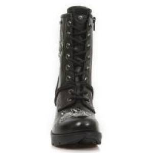  M.TR048-S1 RAW NEGRO, BORDADOS GRIS, TRAIL NEGRO TACON ACERO -  3