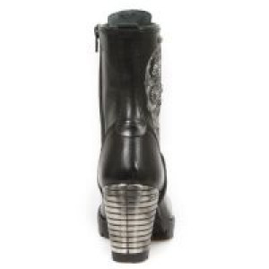  M.TR048-S1 RAW NEGRO, BORDADOS GRIS, TRAIL NEGRO TACON ACERO -  5