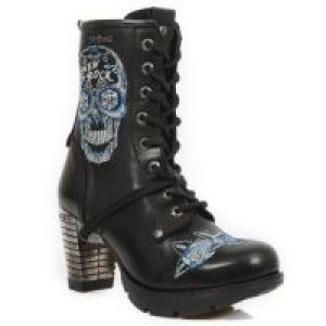 M.TR048-S2 RAW NEGRO, BORDADOS AZUL, TRAIL NEGRO ACERO -  2