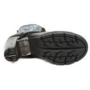  M.TR048-S2 RAW NEGRO, BORDADOS AZUL, TRAIL NEGRO ACERO -  6