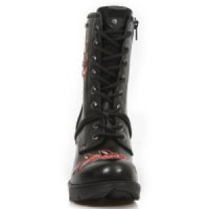  M.TR048-S3 RAW NEGRO, BORDADOS ROJO, TRAIL NEGRO ACERO -  3