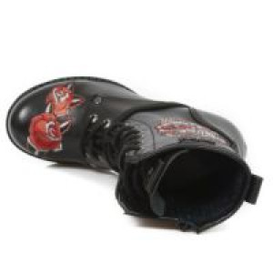  M.TR048-S3 RAW NEGRO, BORDADOS ROJO, TRAIL NEGRO ACERO -  7