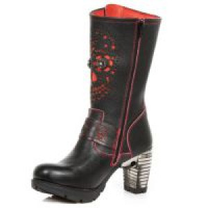  M.TR050-S1 LUX NEGRO REVESS ROJO, TRAIL NEGRO TACON ACERO -  4
