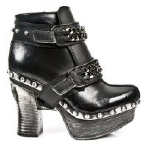  M.Z007-R2 ITALI NOMADA NEGRO BOX PLANE PL ZUECO NEGRO PIEDRA New Rock M.Z007-R2 -  
