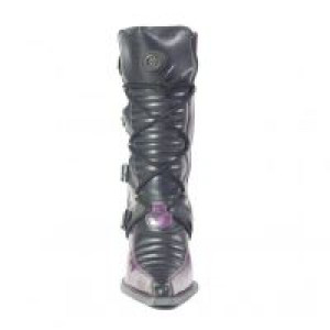  9374 Italy Negro Lux Lila Malicia Tacon Malicia Acero New Rock 9374 -  