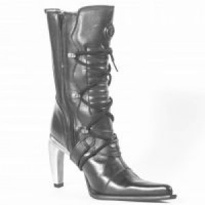 9373 Itali Negro Rock Negro Malicia Tacon  Acero New Rock 9373 -  
