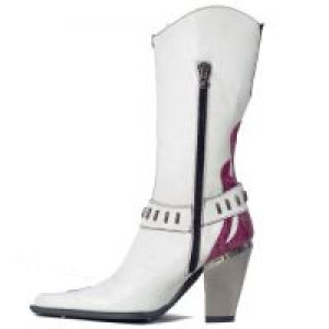  7901 Napa Blanca Serpiente Fucsia Bull Tacon New Rock 7901 -  