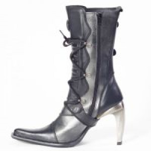  ITALI Y ROCK NEGRO, MALICIA TACON ACERO New Rock M.9373-S1 -  