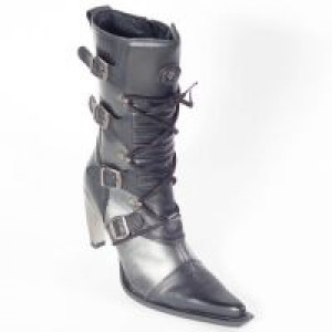   ITALI Y ROCK NEGRO, MALICIA TACON ACERO New Rock M.9373-S1 -  