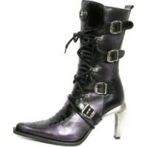  9374 Italy Negro Lux Lila Malicia Tacon Malicia Acero New Rock 9374 -  