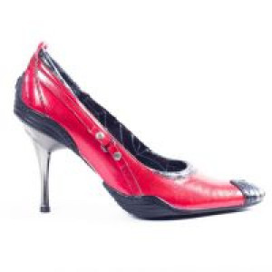 9711 Box Plane Charol Stuco Rojo Sport Negro Tacon New Rock New Rock 9711 -  