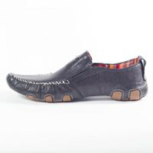   46094 Black Leather Driver Miel New Rock New Rock 46094 -  