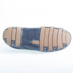  46096 Black Leather Driver Miel New Rock New Rock 46096 -  