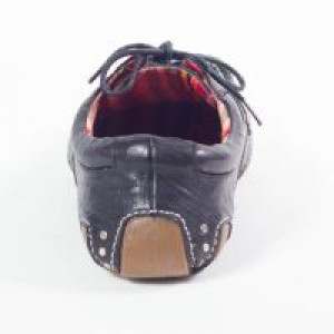  46096 Black Leather Driver Miel New Rock New Rock 46096 -  