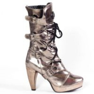  Metallic Acero Plataforma Tacon New Rock New Rock 5373 -  