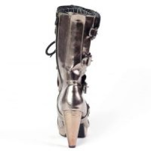  Metallic Acero Plataforma Tacon New Rock New Rock 5373 -  