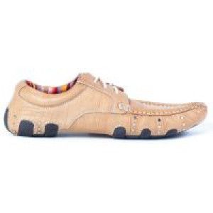  46096 Beige Leather Driver Marron New Rock New Rock 46096 -  