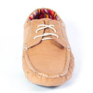  46096 Beige Leather Driver Marron New Rock New Rock 46096 -  