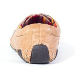  46096 Beige Leather Driver Marron New Rock New Rock 46096 -  