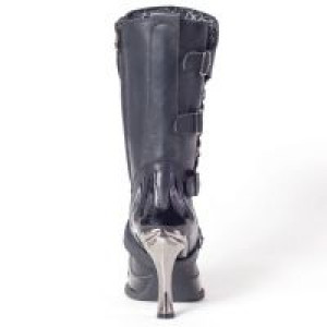    9591 Itali Negro Charol Negro Malizia Tacon Acero New Rock 9591 -  