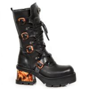   373 ITALI Y NOMADA NEGRO, PLANING NEGRO M8 FUEGO OR Y CAN New Rock M.373-S34 -  